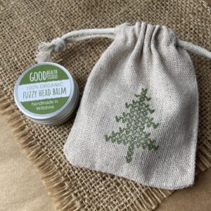Fuzzy Head Balm & Hand Stamped Gift Bag